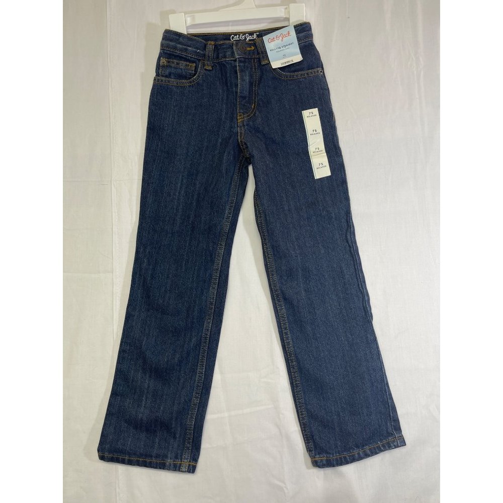 Cat and jack relaxed straight adjustable waist, size 7 at relax straight